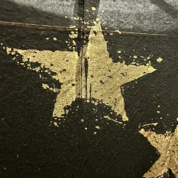 Sheer black cover up sweater with stars size M - Picture 5 of 6